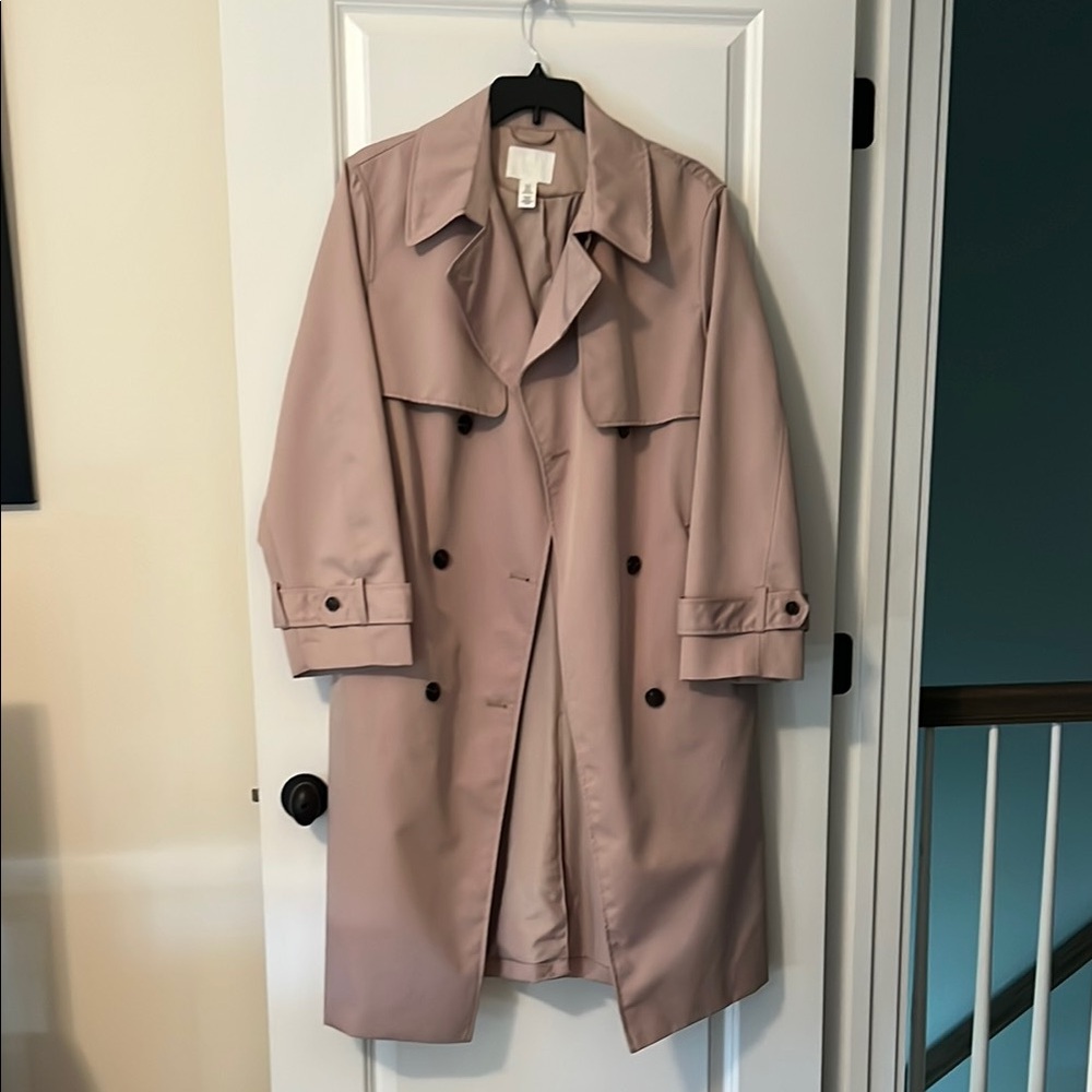 H&M Blush Pink Trench Coat